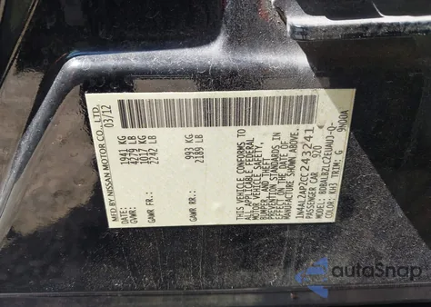 2012 Nissan Altima 2.5 S from USA, damaged, VIN 1N4AL2AP2CC243241